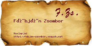 Fábján Zsombor névjegykártya